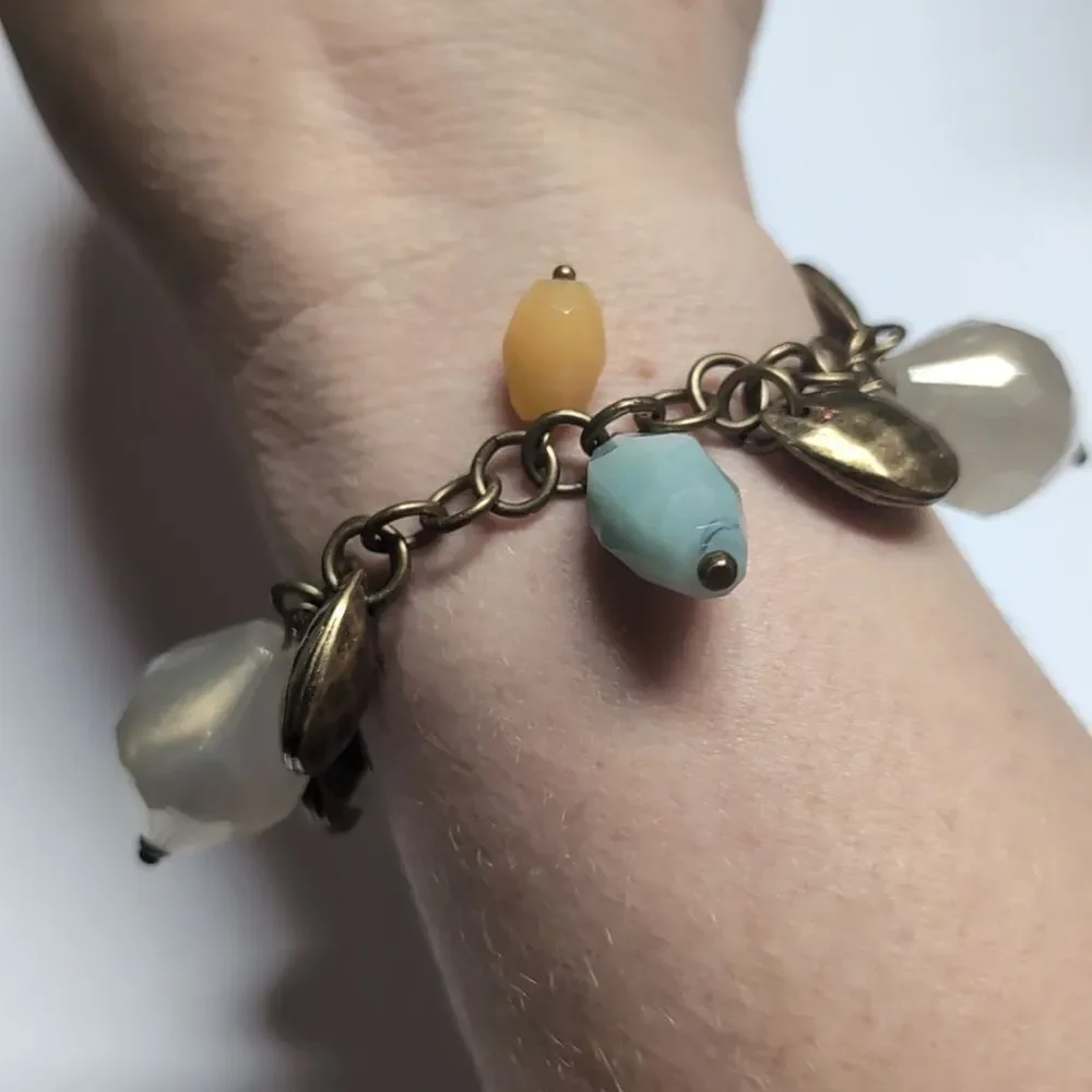 502 Premier Designs Boca Multicolor Stones‎ Brass Tennis Bracelet